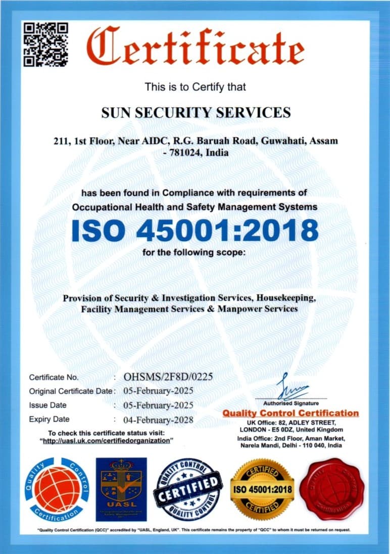 Security Qualification Certificate
